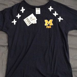 NWT Victoria’s Secret shirt XS Michigan